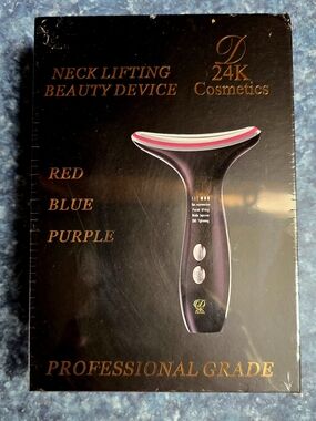D24K Cosmetic Neck Lifting Beauty Device 3 LED COLOR Settings Professional Grade